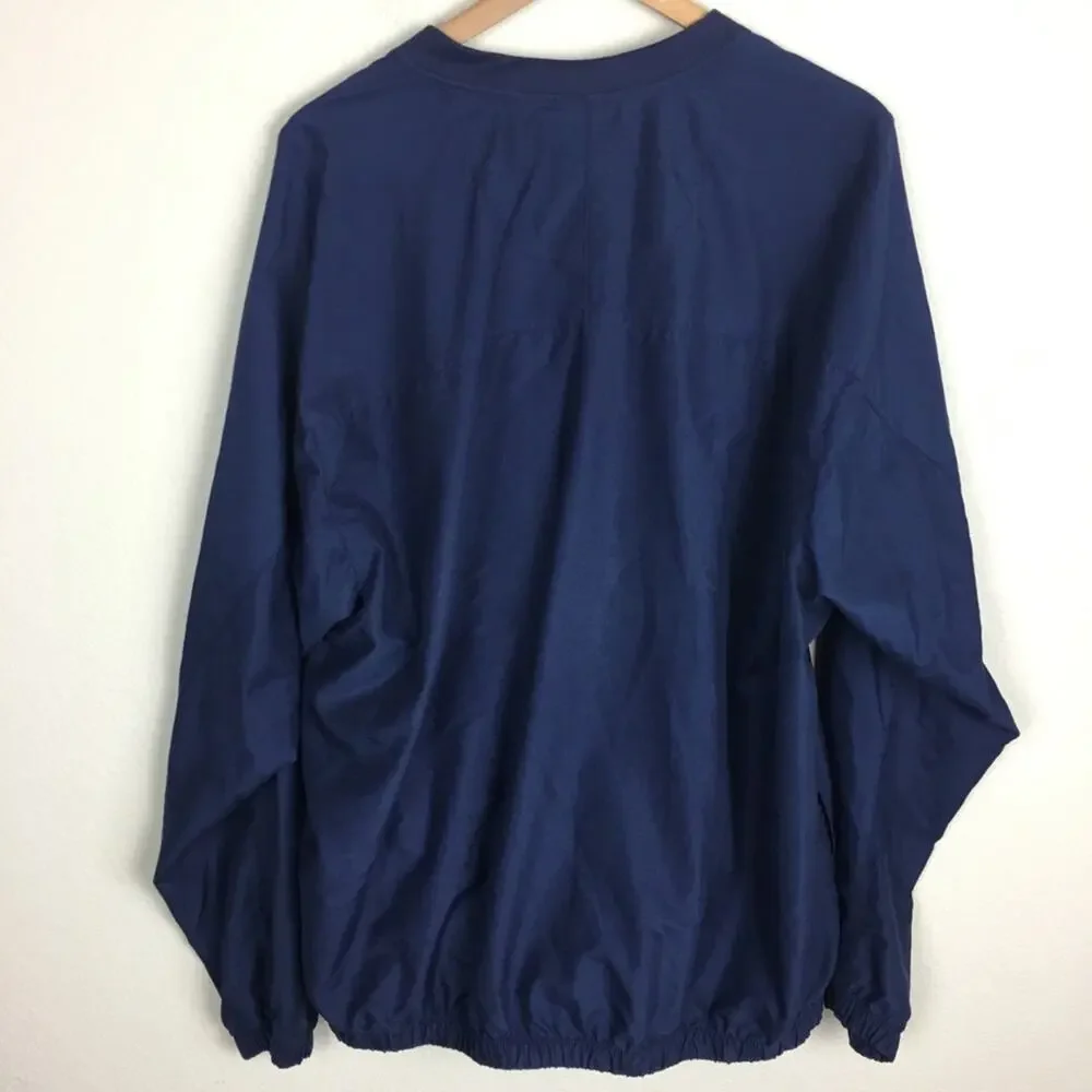 Footjoy Men's Navy V Neck Windbreaker Pull Over XL